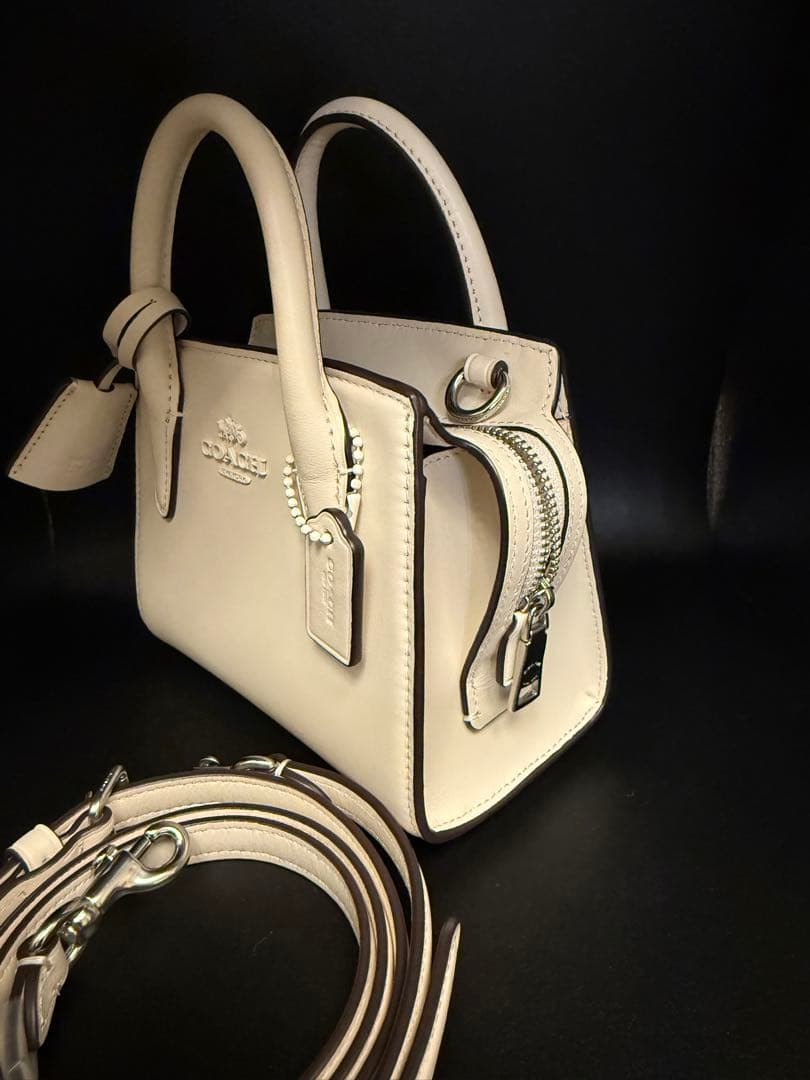 COACH アンドレア ミニ キャリーオール CO974 SV/HA ホワイト