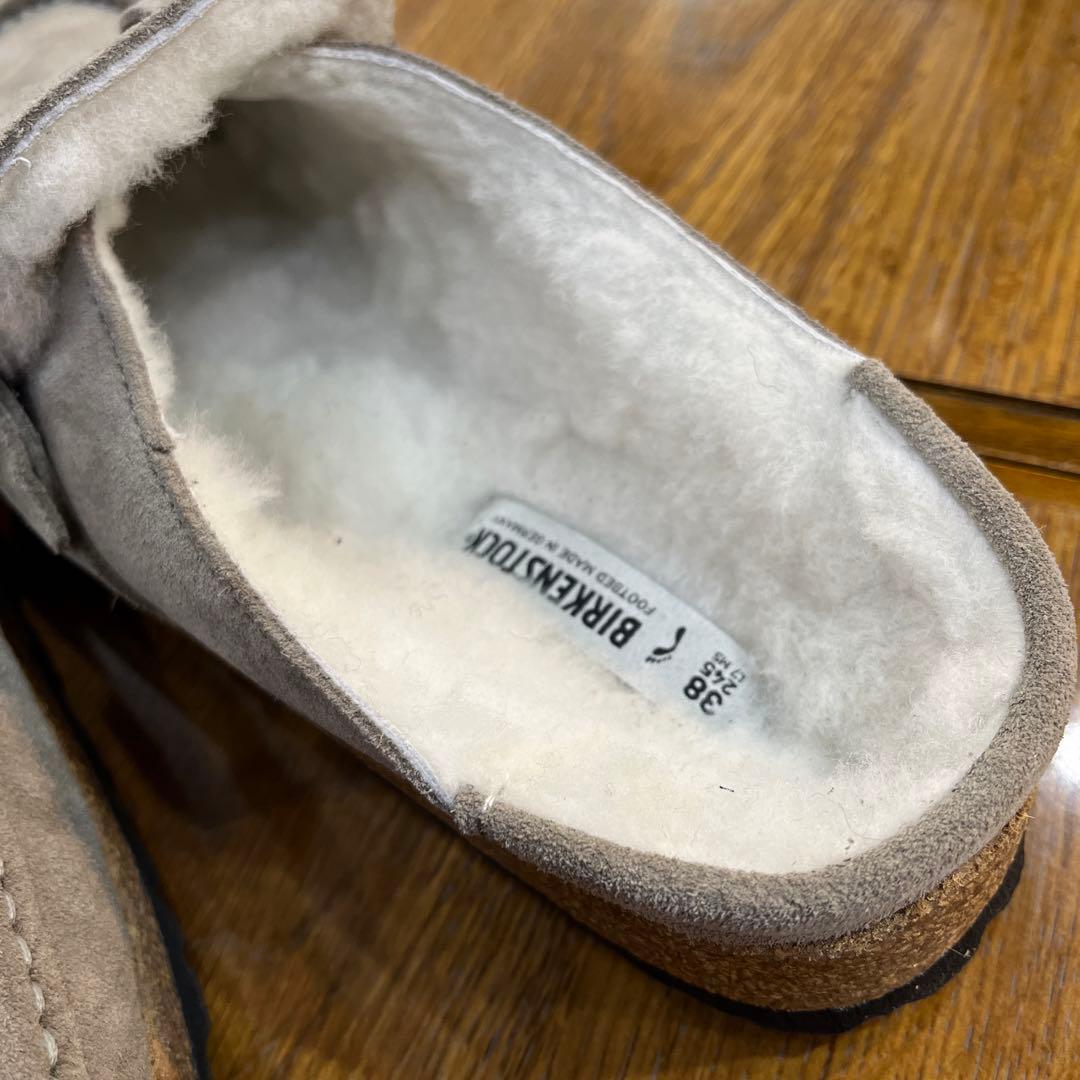 ビルケンBUCKLEYシェア.ストーン.ファー 38 新品定価¥28600