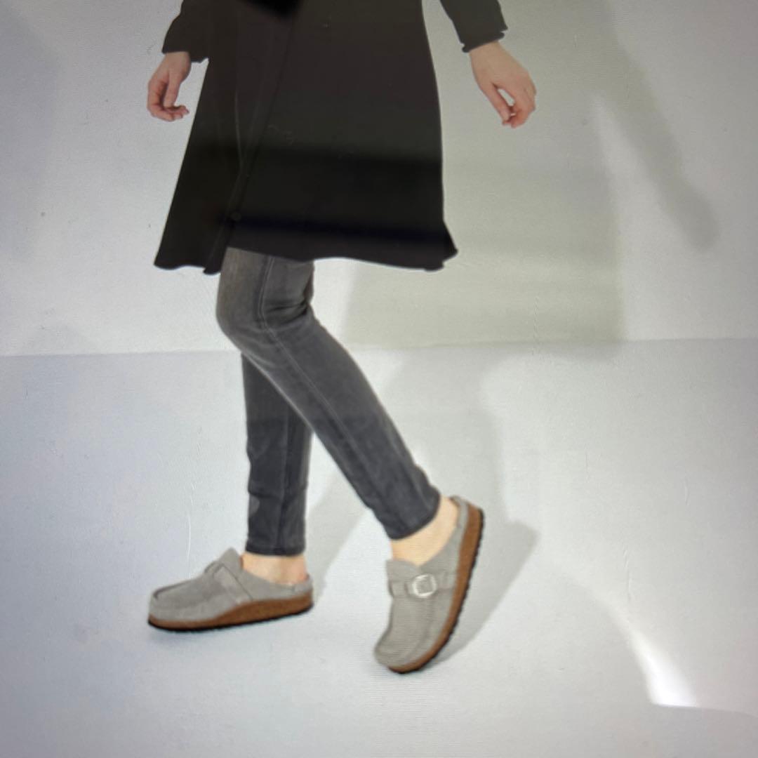 ビルケンBUCKLEYシェア.ストーン.ファー 38 新品定価¥28600