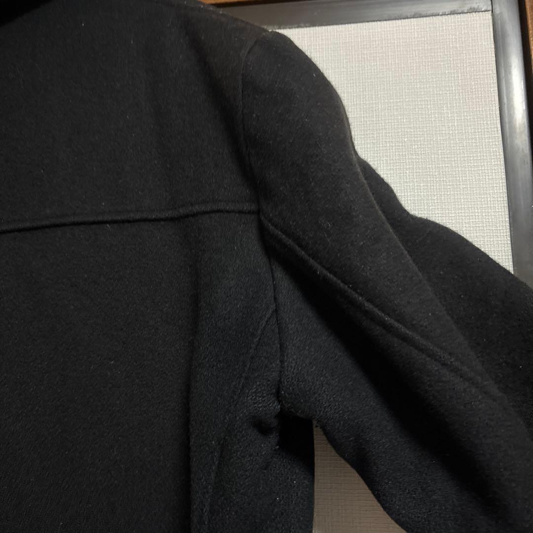 希少 Schott 40 ブラック ウールコート くるみボタン　ボア