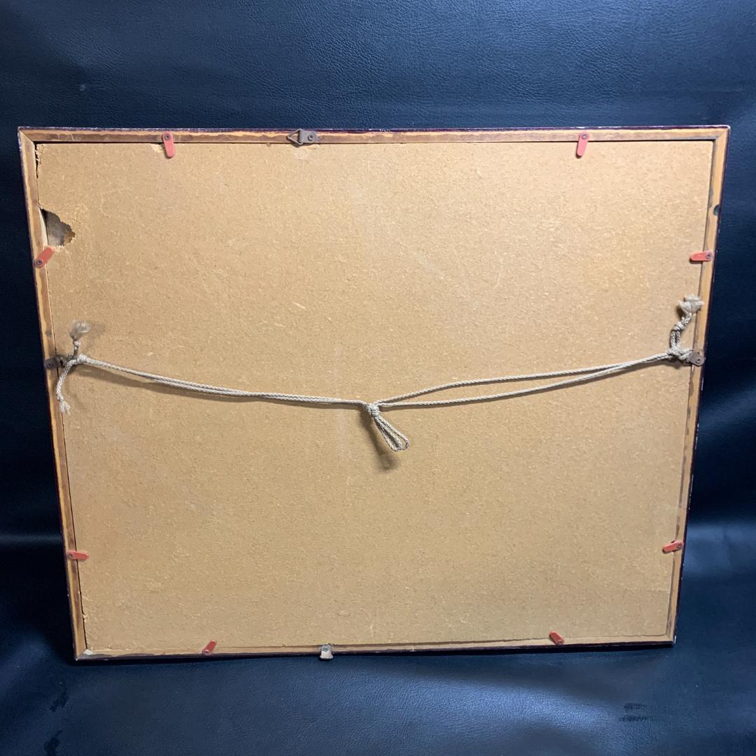 日垣明貫作　赤富士　絵画　肉筆