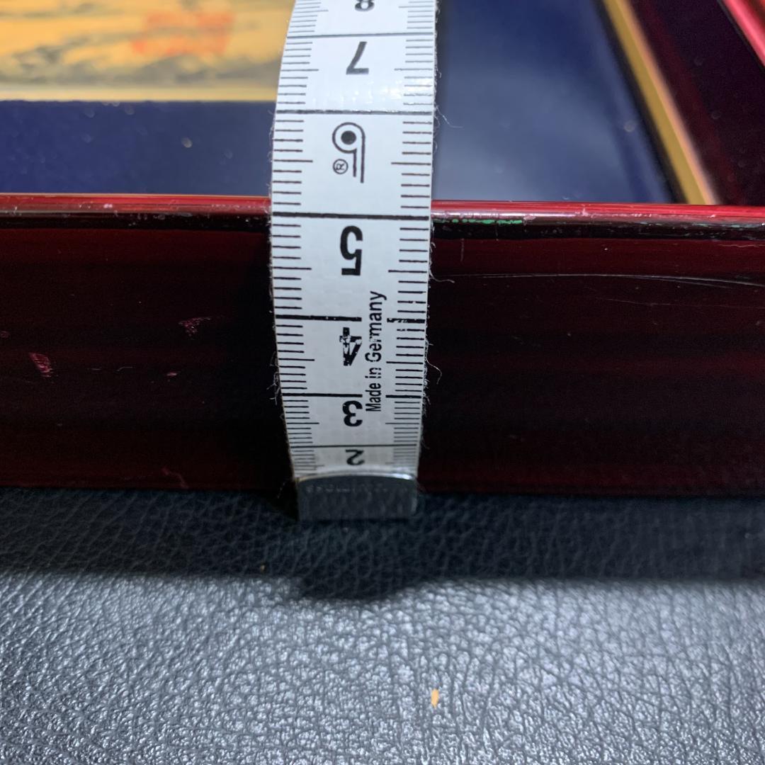 日垣明貫作　赤富士　絵画　肉筆