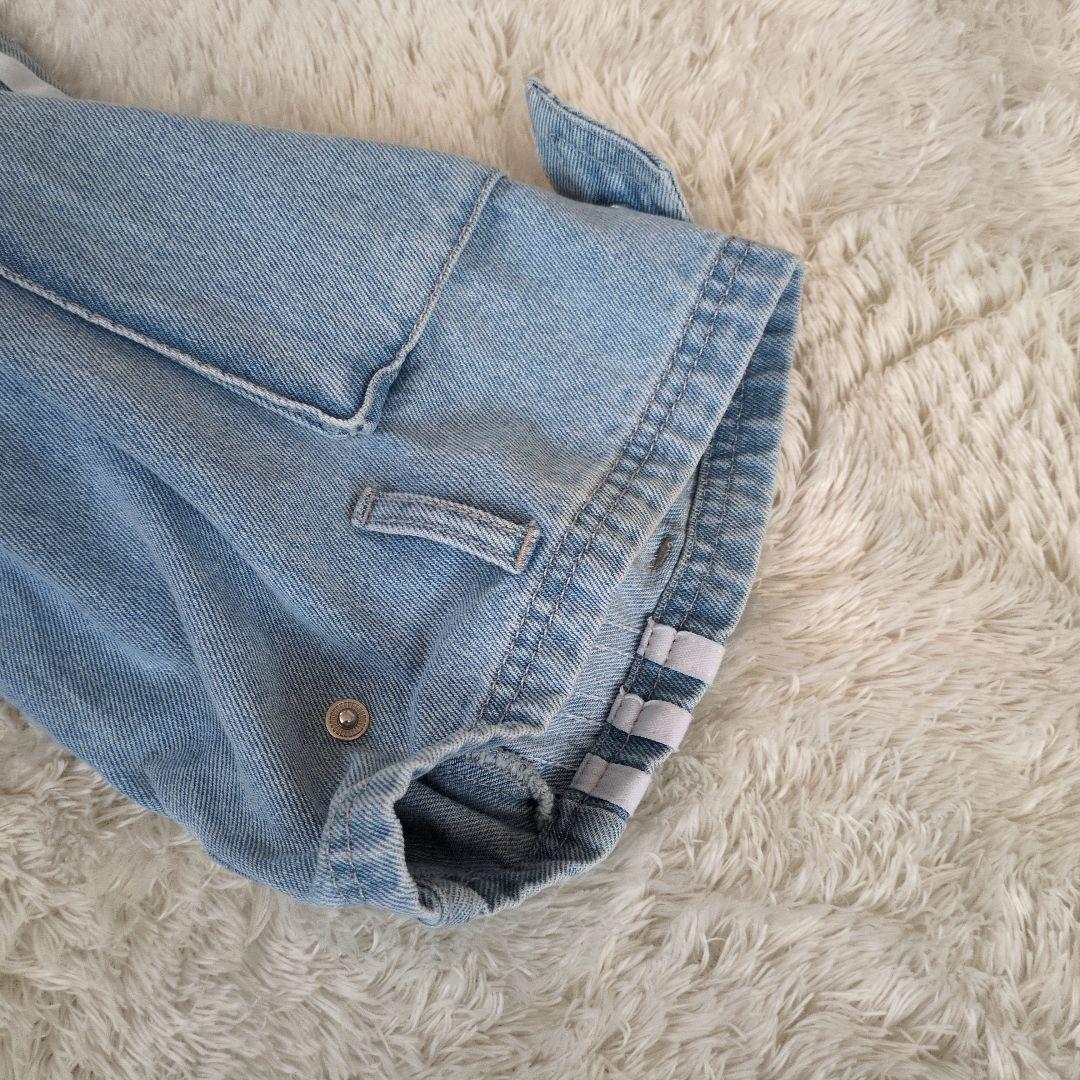 美品 adidas デニム カーゴパンツ ベルト付き　24