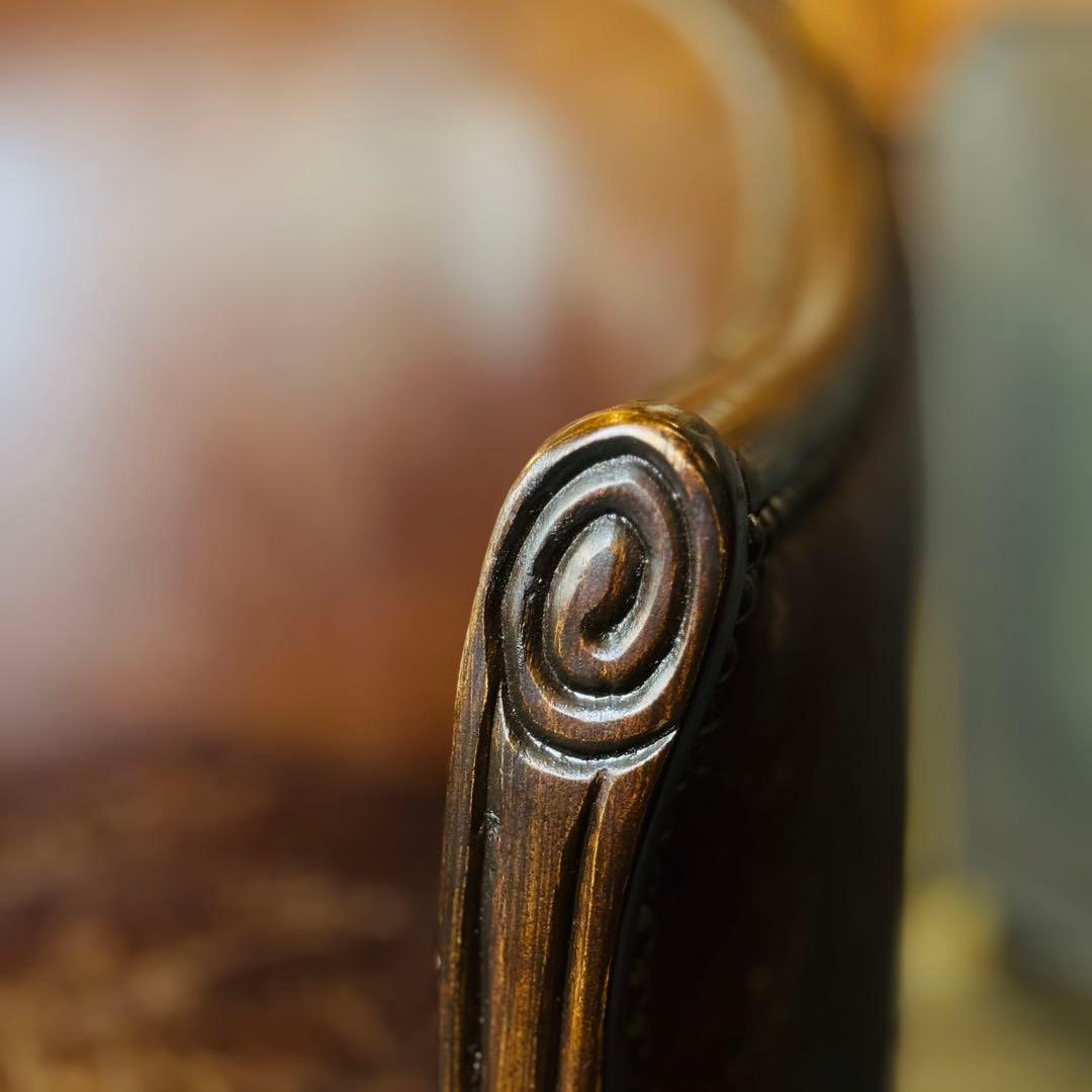 HALO ハロ ヴィンテージ レザー チューバチェア クラブチェア 英国家具