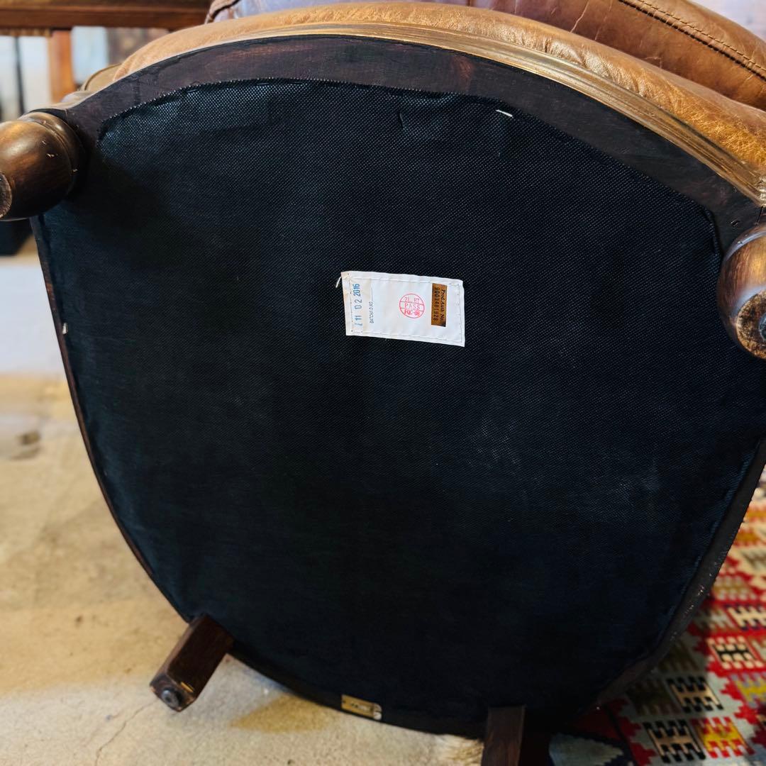 HALO ハロ ヴィンテージ レザー チューバチェア クラブチェア 英国家具