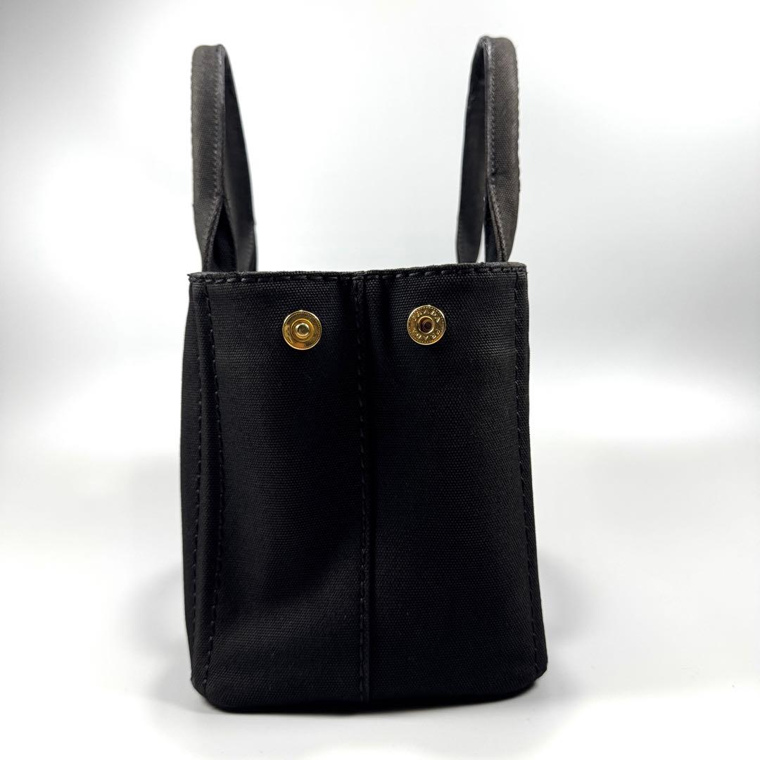 PRADA カナパ S 2way ショルダー付 黒 キャンバス ハンドバッグ
