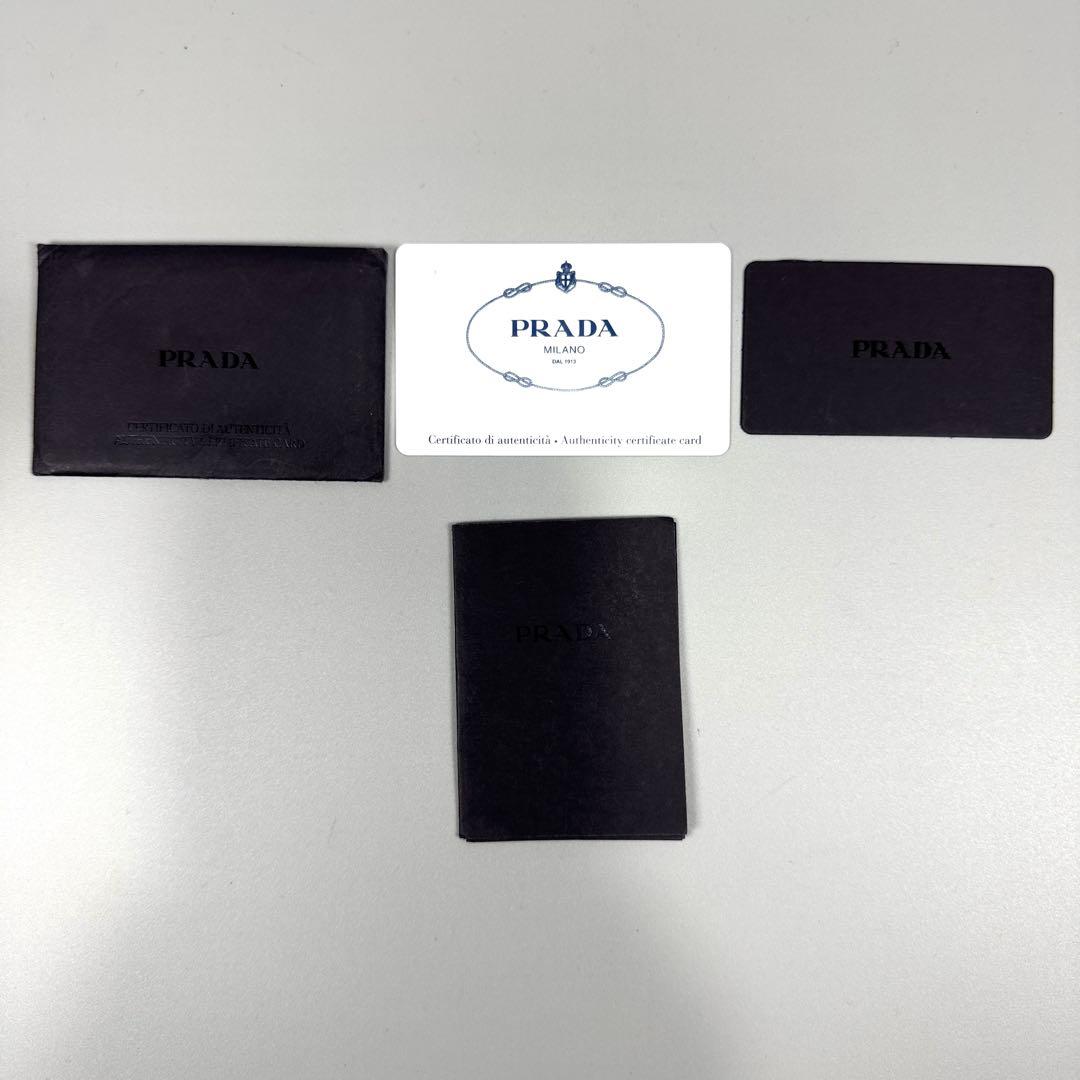 PRADA カナパ S 2way ショルダー付 黒 キャンバス ハンドバッグ