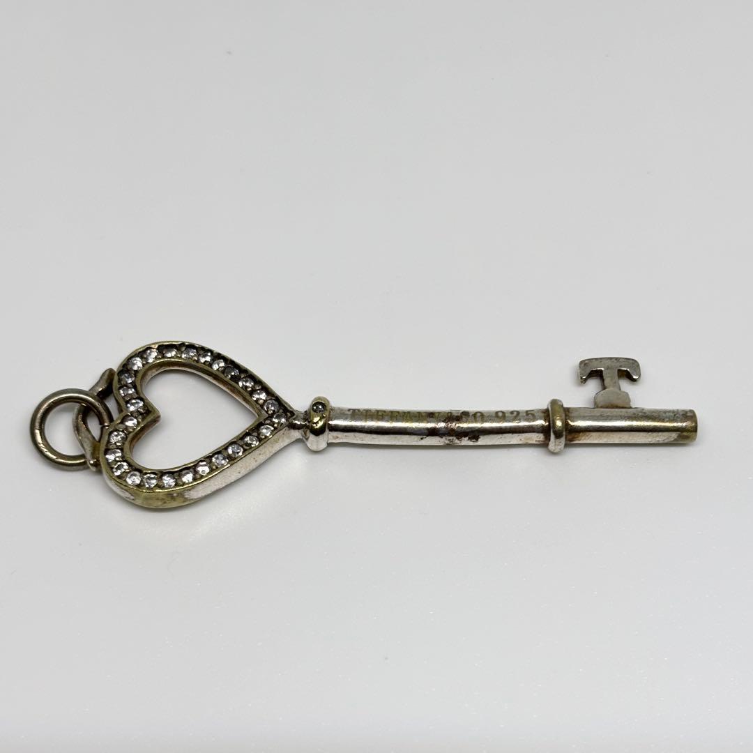 H215 Tiffany ティファニー　ハート　キー　ダイヤモンド　シルバー