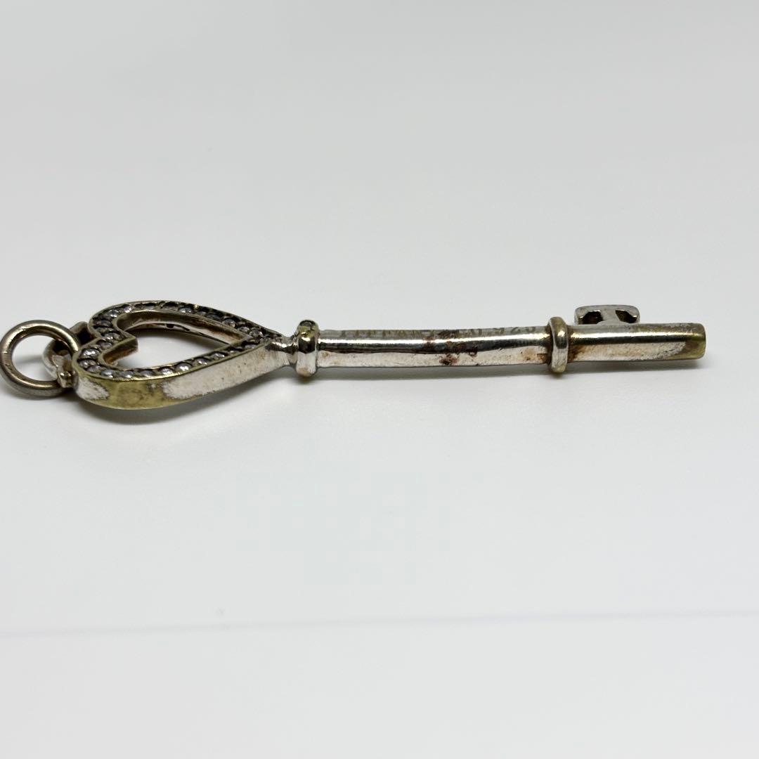 H215 Tiffany ティファニー　ハート　キー　ダイヤモンド　シルバー