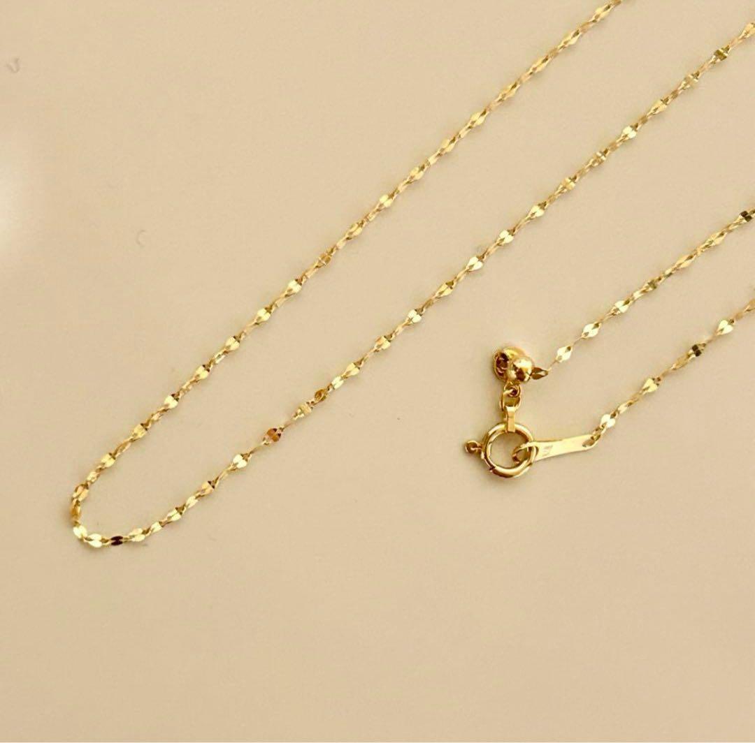 大特価‼️早いもの勝ち！新品 18金 K18 ネックレス 45cm アジャスター