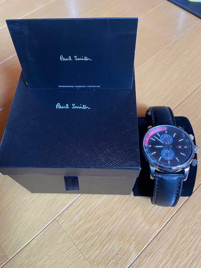 Paul Smith クロノグラフ レザーベルト時計