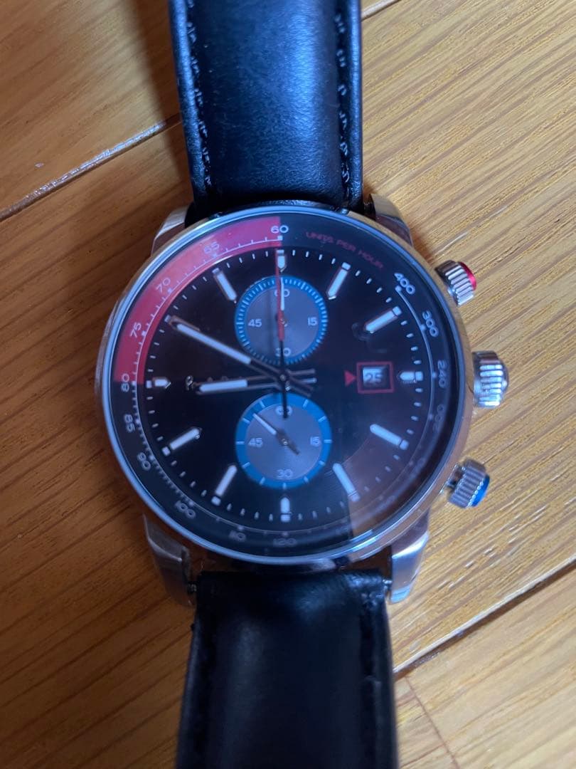 Paul Smith クロノグラフ レザーベルト時計
