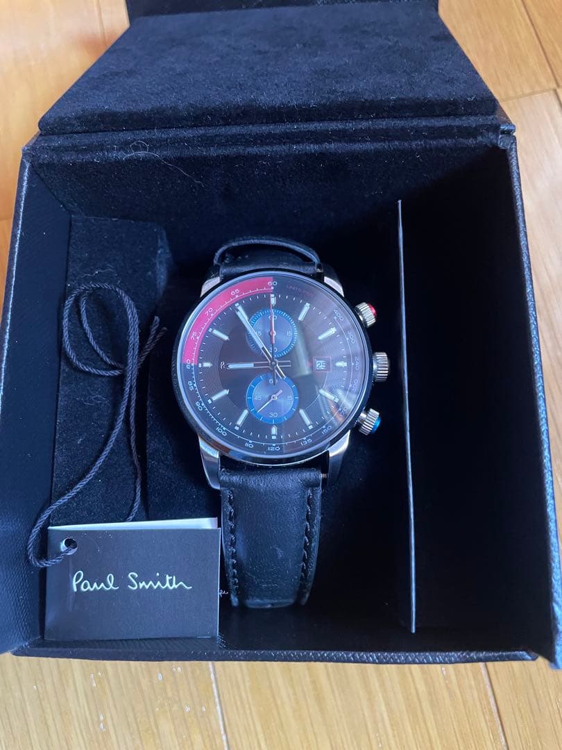 Paul Smith クロノグラフ レザーベルト時計
