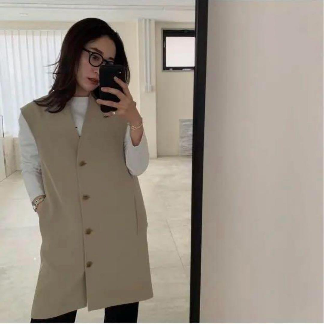 【極美品】yonfa ヨンファ　ジレショートコートセット　ジレセット free