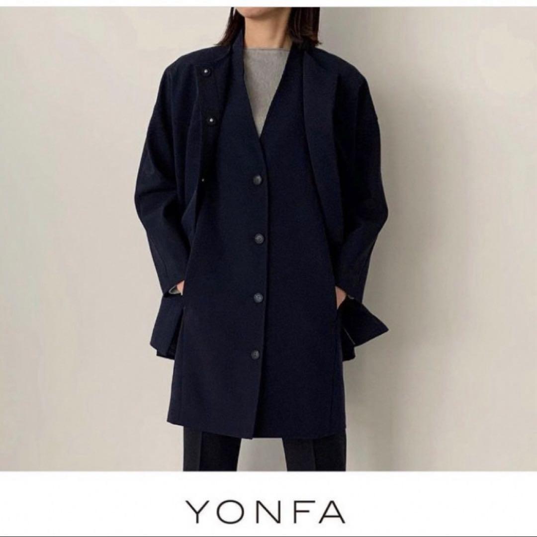 【極美品】yonfa ヨンファ　ジレショートコートセット　ジレセット free