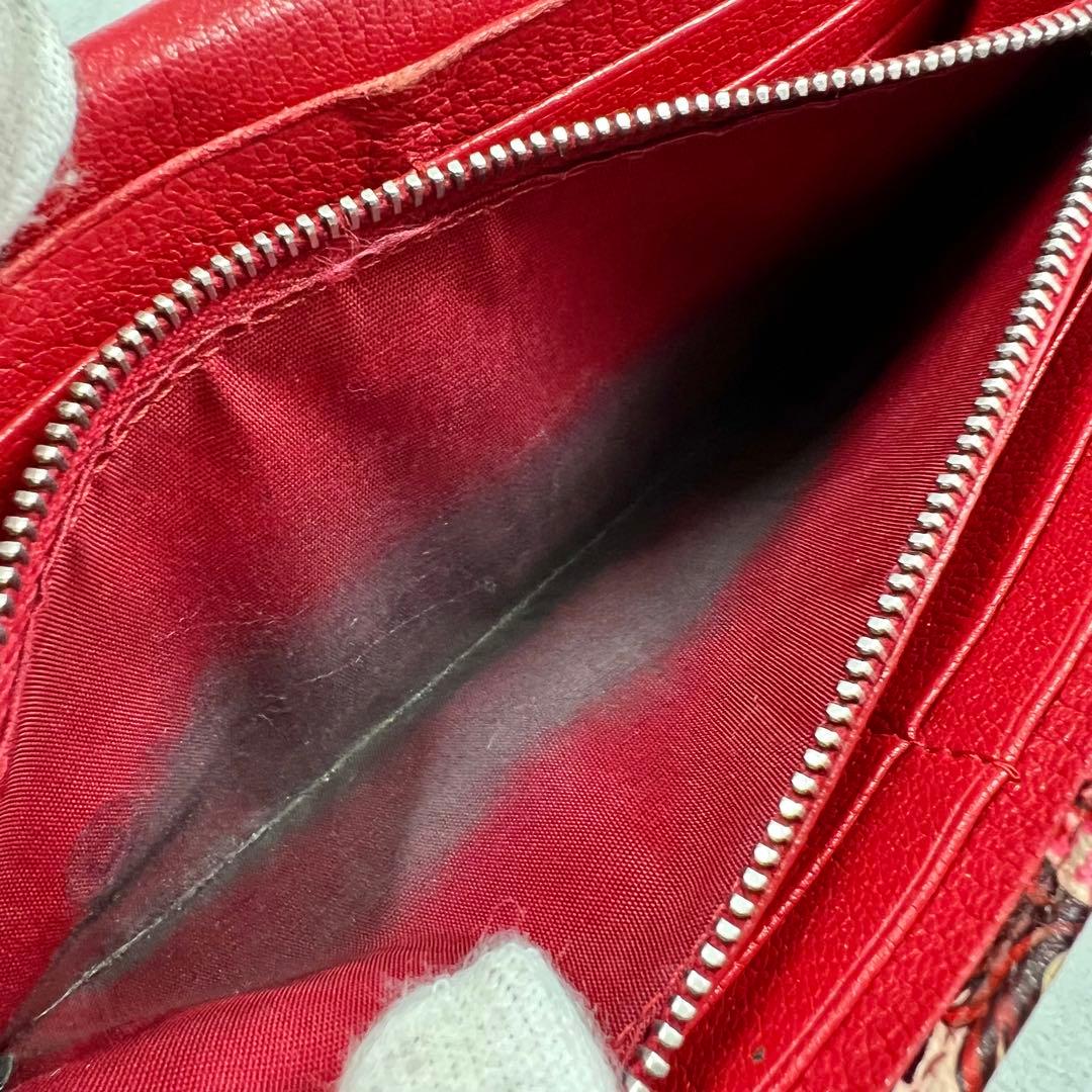 MIUMIU レザー 花柄 レディース 長財布 8239