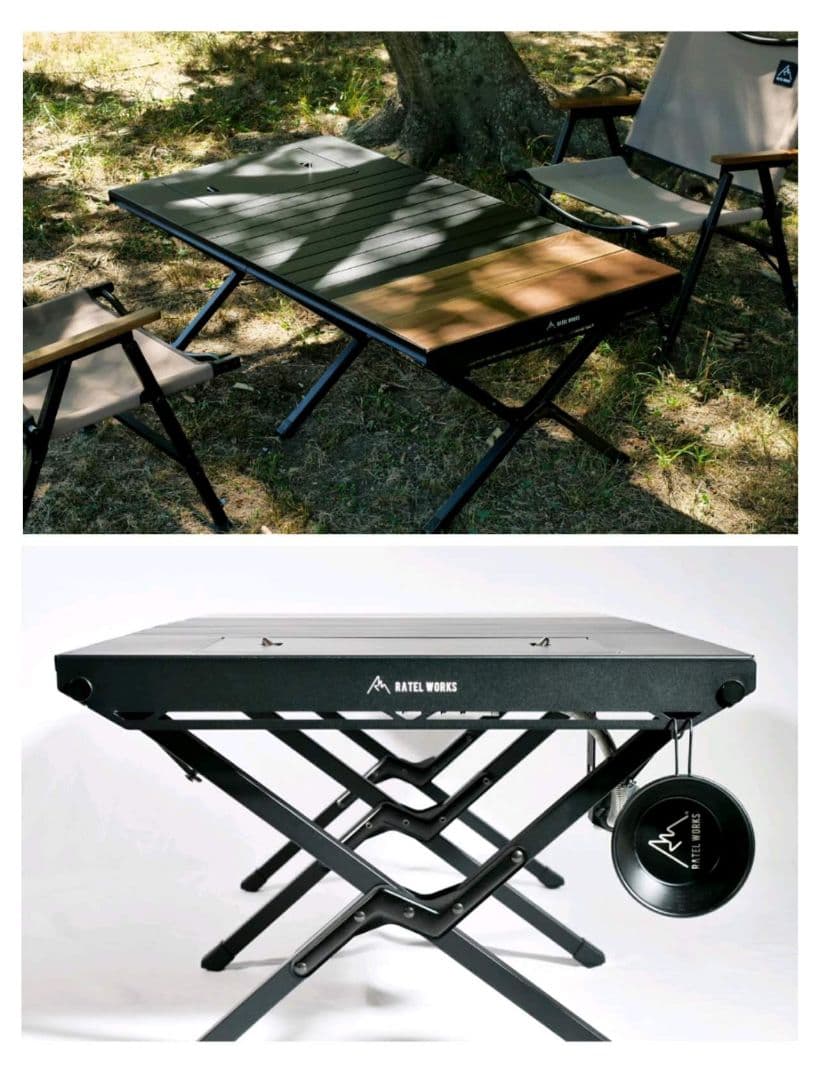 【 美品!! 】ラーテルワークス　ウッドパネルテーブル120　キャンプ 　人気