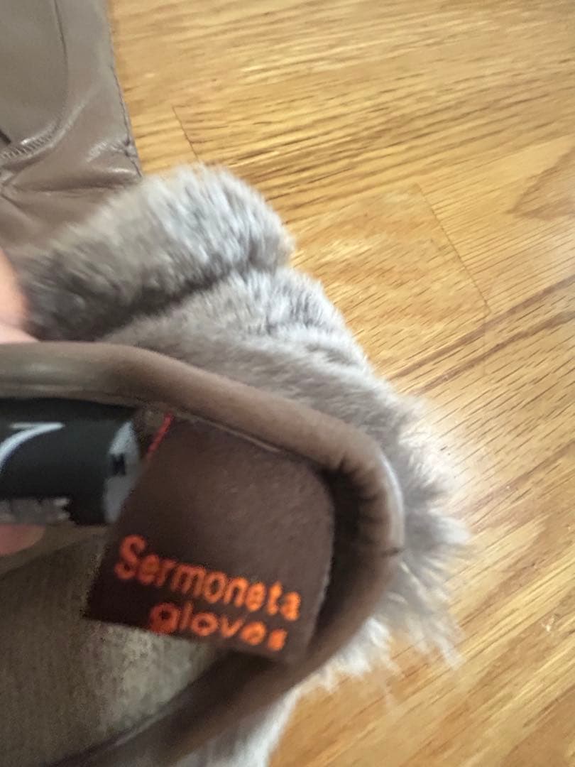 Sermoneta gloves カシミヤ レッキスファー レザーグローブ 手袋