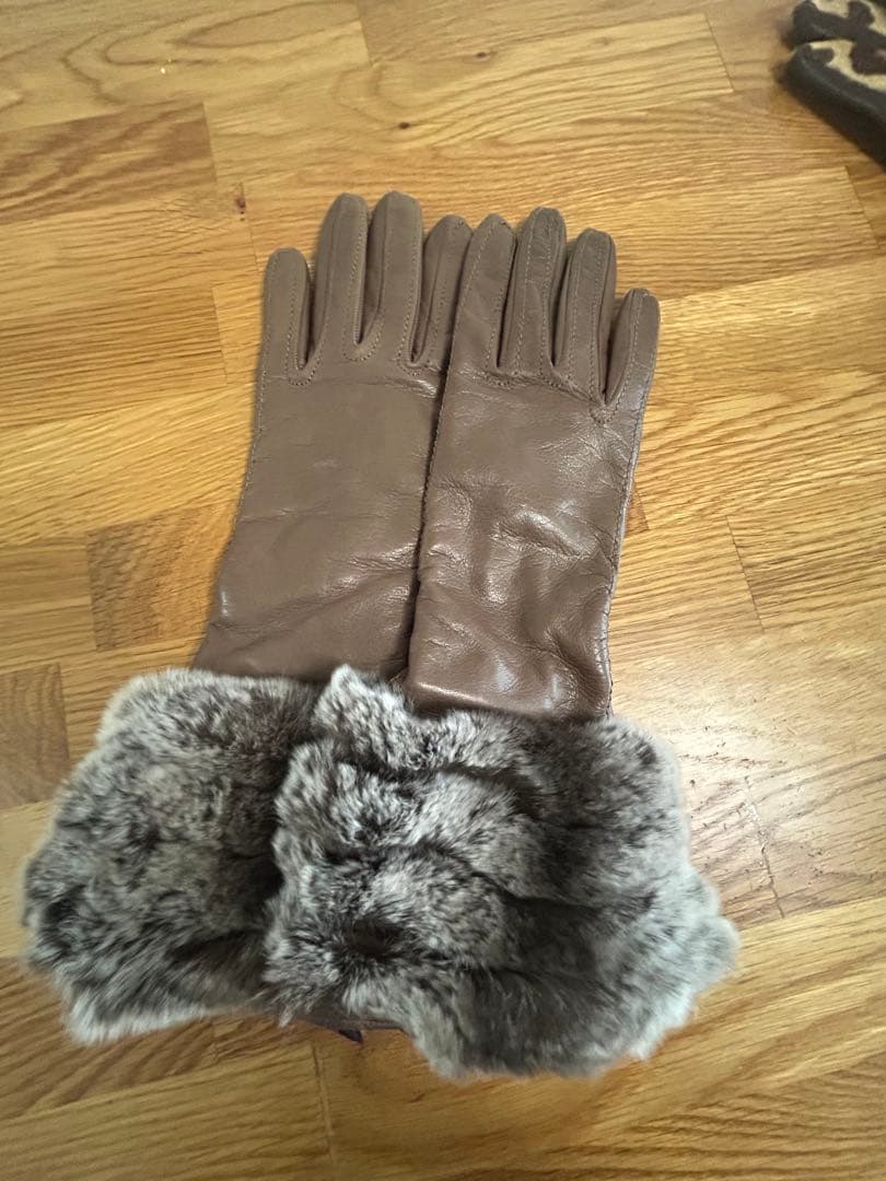 Sermoneta gloves カシミヤ レッキスファー レザーグローブ 手袋