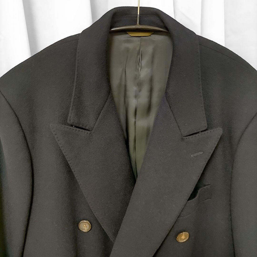 ダーバン 高級 チェスターコート ダブル【カシミア70%】黒 M 【未使用】