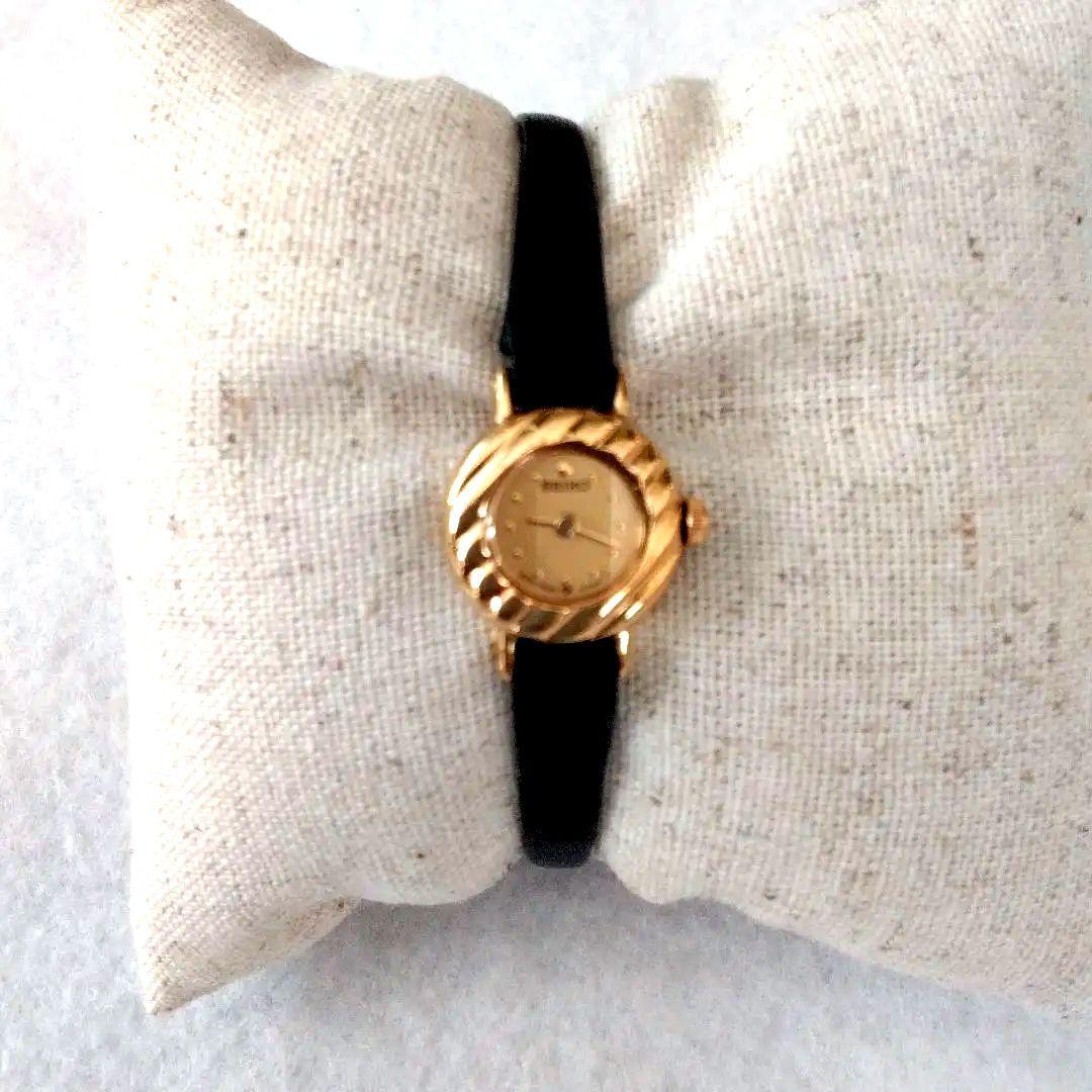 【SEIKO▪希少▪レア】レディース 腕時計 クォーツ ゴールドダイヤル