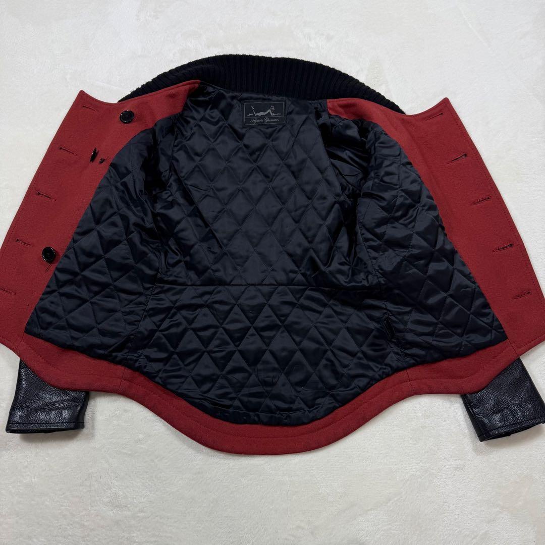 極美品 ヒステリックグラマー 希少 カウレザー レザーワッペン ダブルブレスト