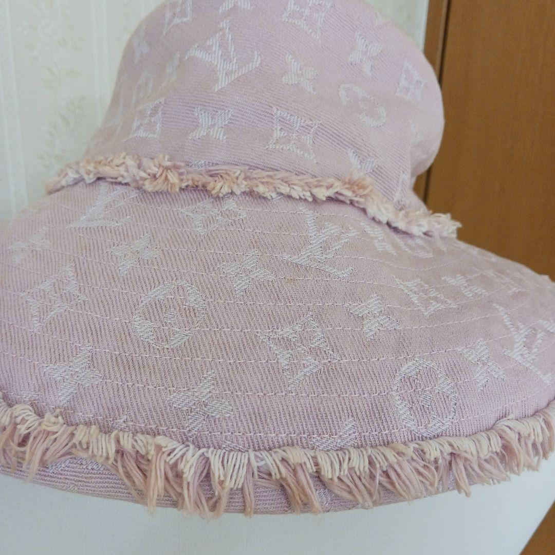 LOUIS VUITTON 　ルイヴィトン　モノグラム　ピンク バケットハット