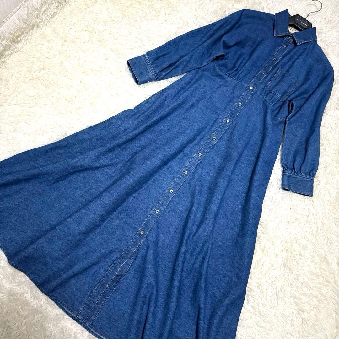 【美品】マックスマーラ デニム シャツワンピース