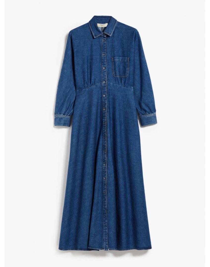 【美品】マックスマーラ デニム シャツワンピース