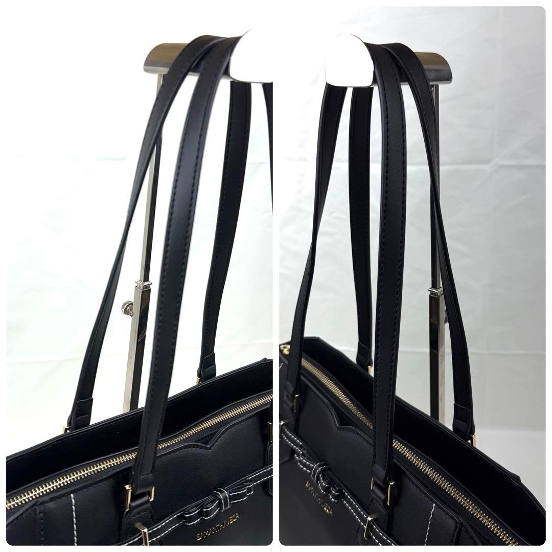 【現行】未使用級 サマンサベガ トートバッグ 肩掛け バレッタリボン A4収納