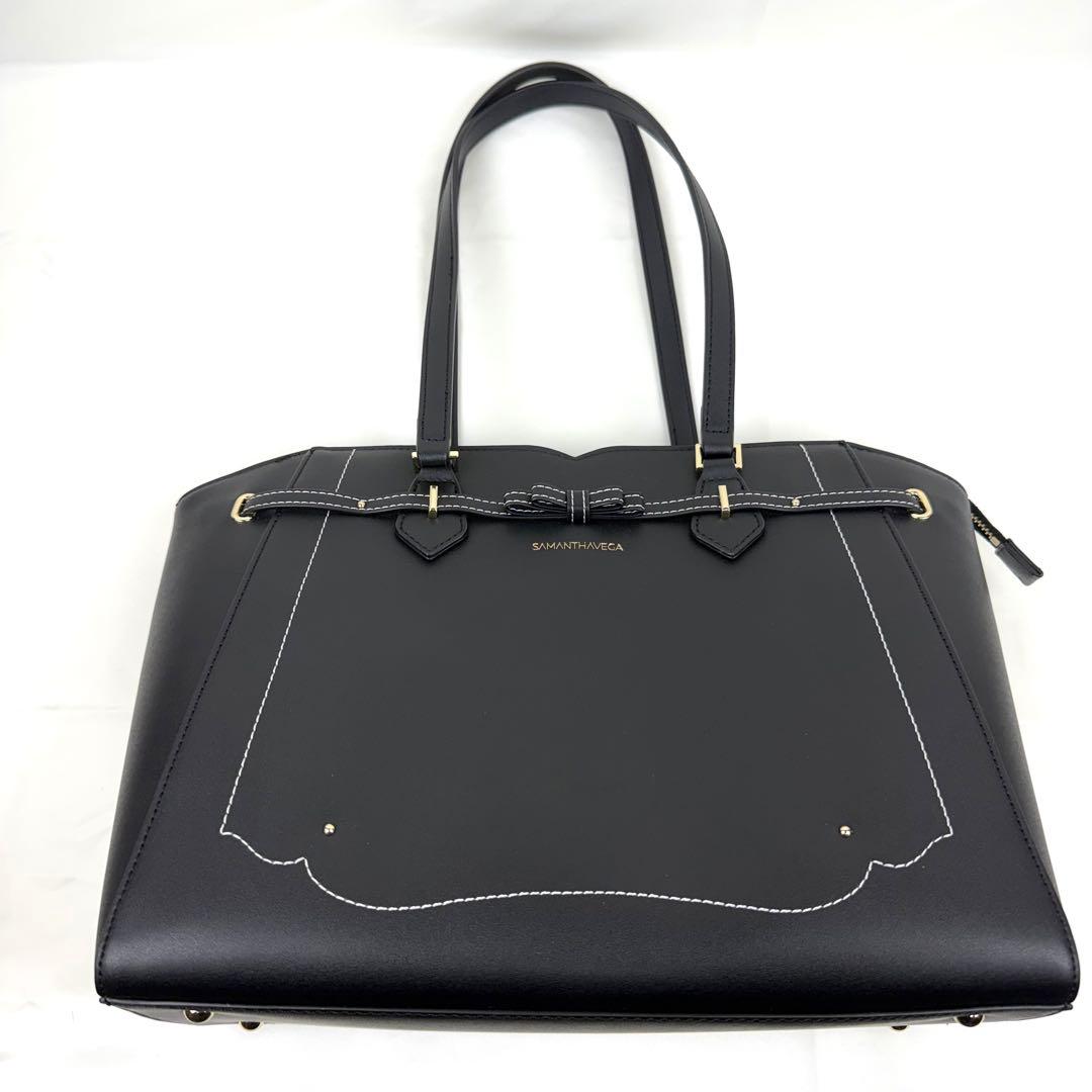 【現行】未使用級 サマンサベガ トートバッグ 肩掛け バレッタリボン A4収納