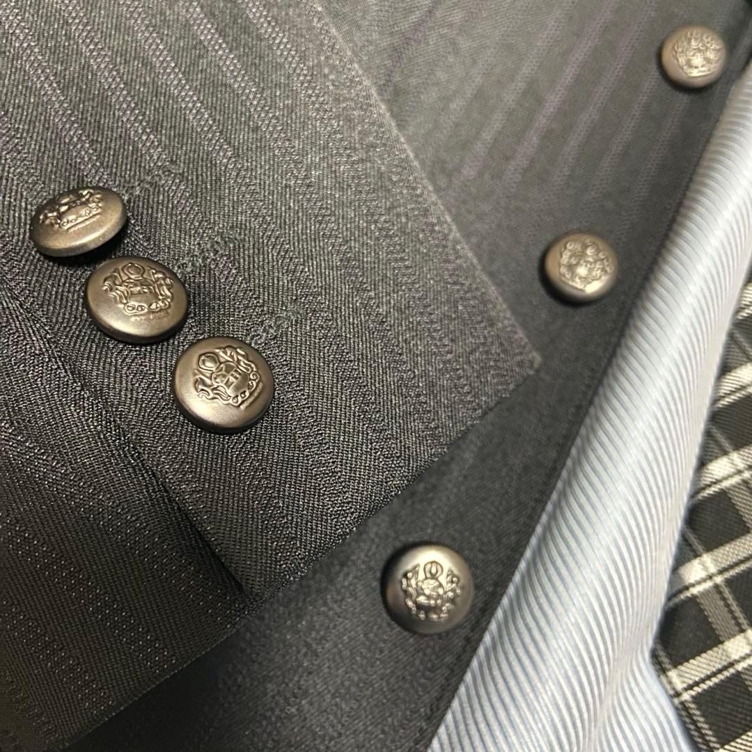 極美品　ELLE EN NOIR 男の子　スーツ ストライプ160 卒業式　入学