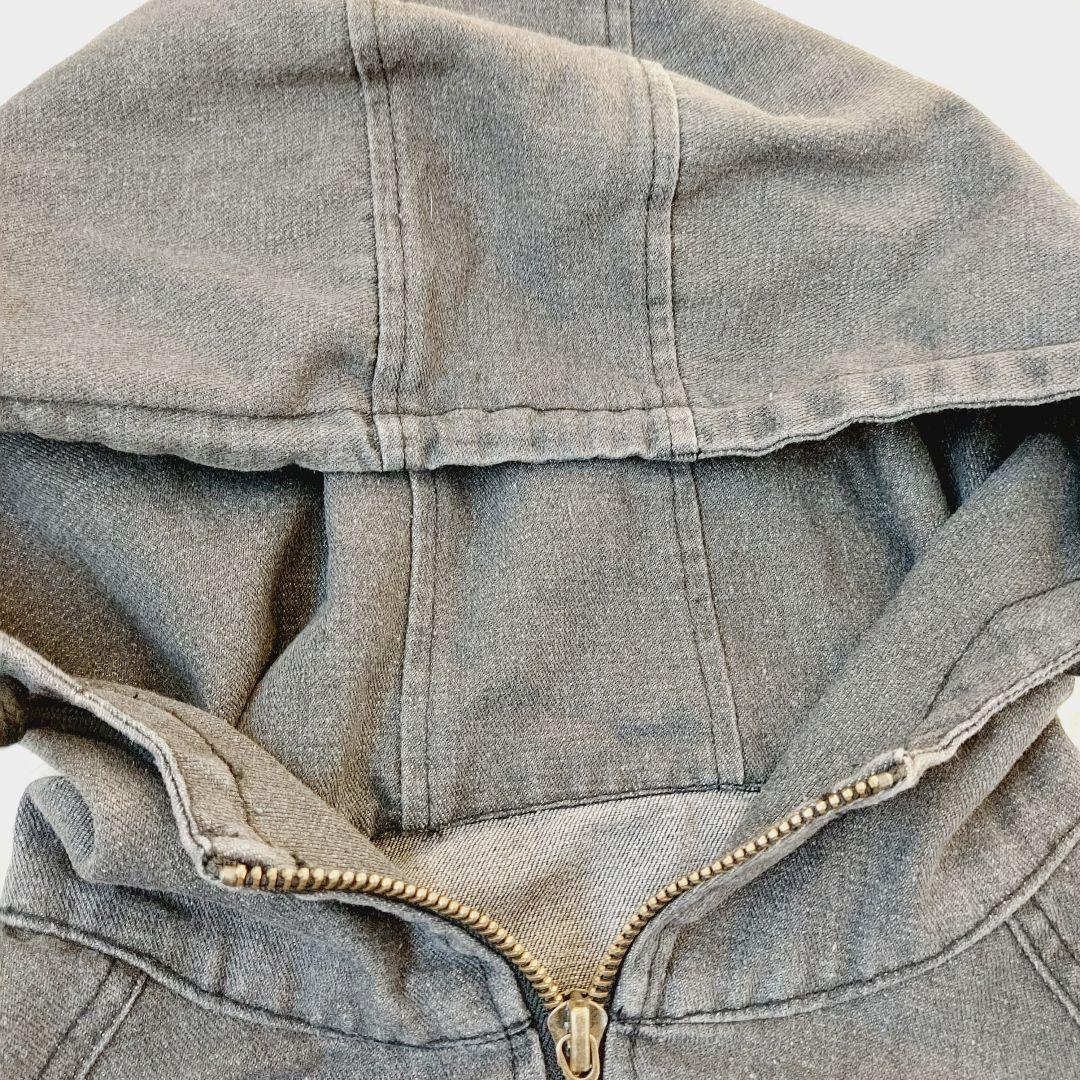 新品 AGAWD ハーフジップ デニムプルオーバー ブラック ヤマダヤ