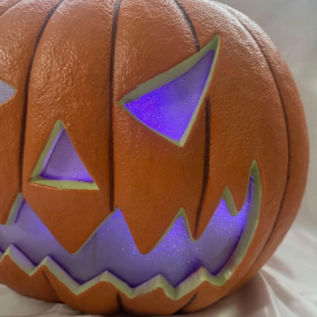 【特大】ハロウィン　カボチャ　LEDライト　センサー　トーキング　コストコ
