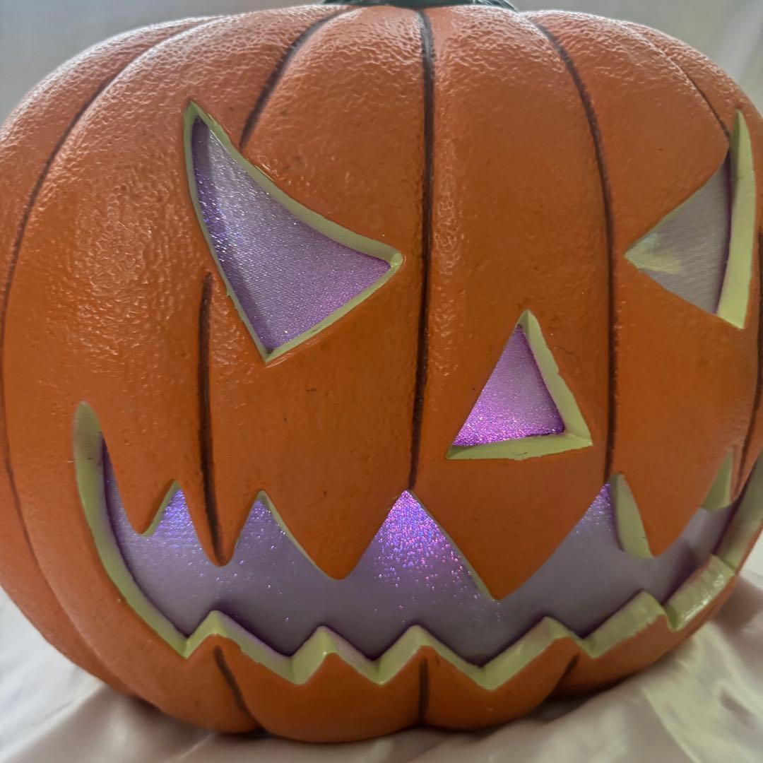 【特大】ハロウィン　カボチャ　LEDライト　センサー　トーキング　コストコ