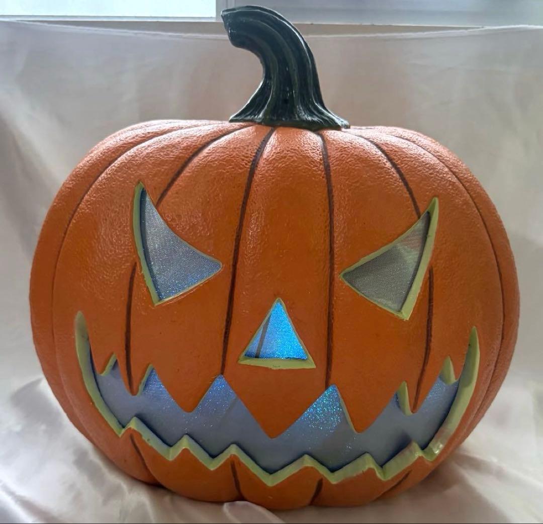 【特大】ハロウィン　カボチャ　LEDライト　センサー　トーキング　コストコ