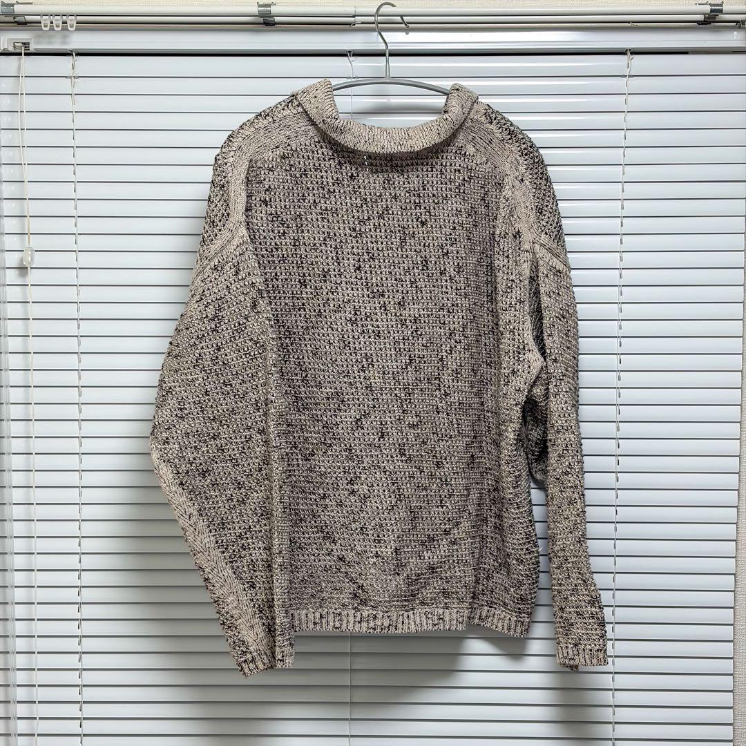 トップス YOKE MESH KNITTED BUTTONED CARDIGAN