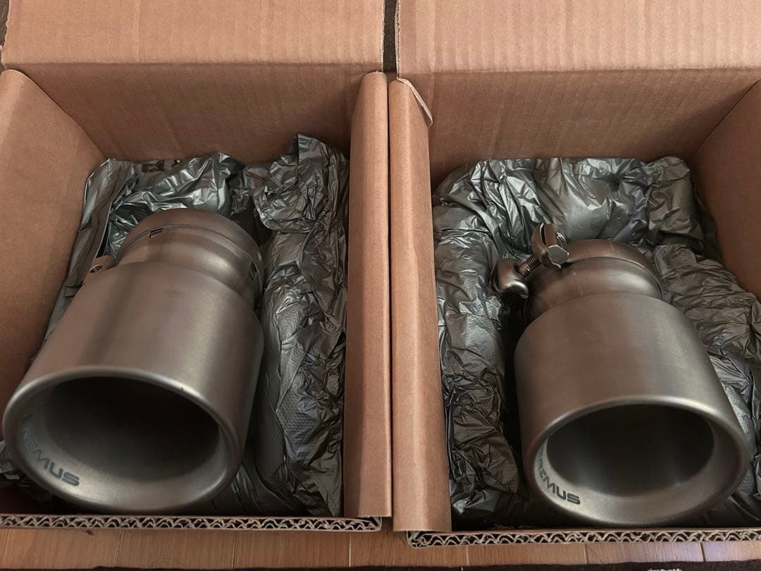 レムスマフラー フルチタン製 マフラーエンド 2個セット