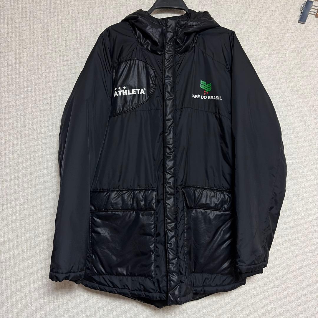 ATHLETA 中綿ハーフコート ブラック Lサイズ