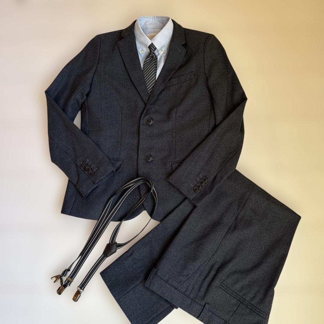 美品★ZARAダークネイビースーツ・ブレザー セット卒業式入学式152