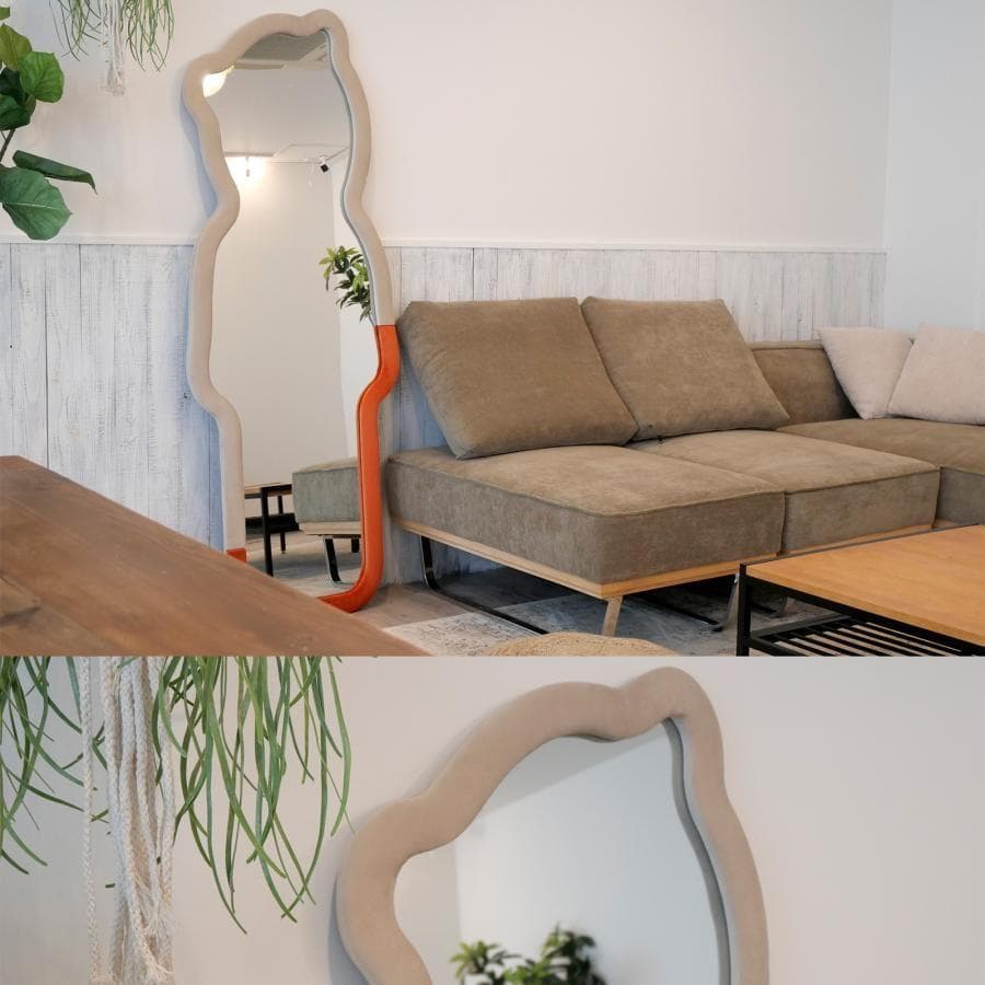 姿見鏡 全身 韓国風 クマ 可愛い ミラー 大型160cmx60cm 2210