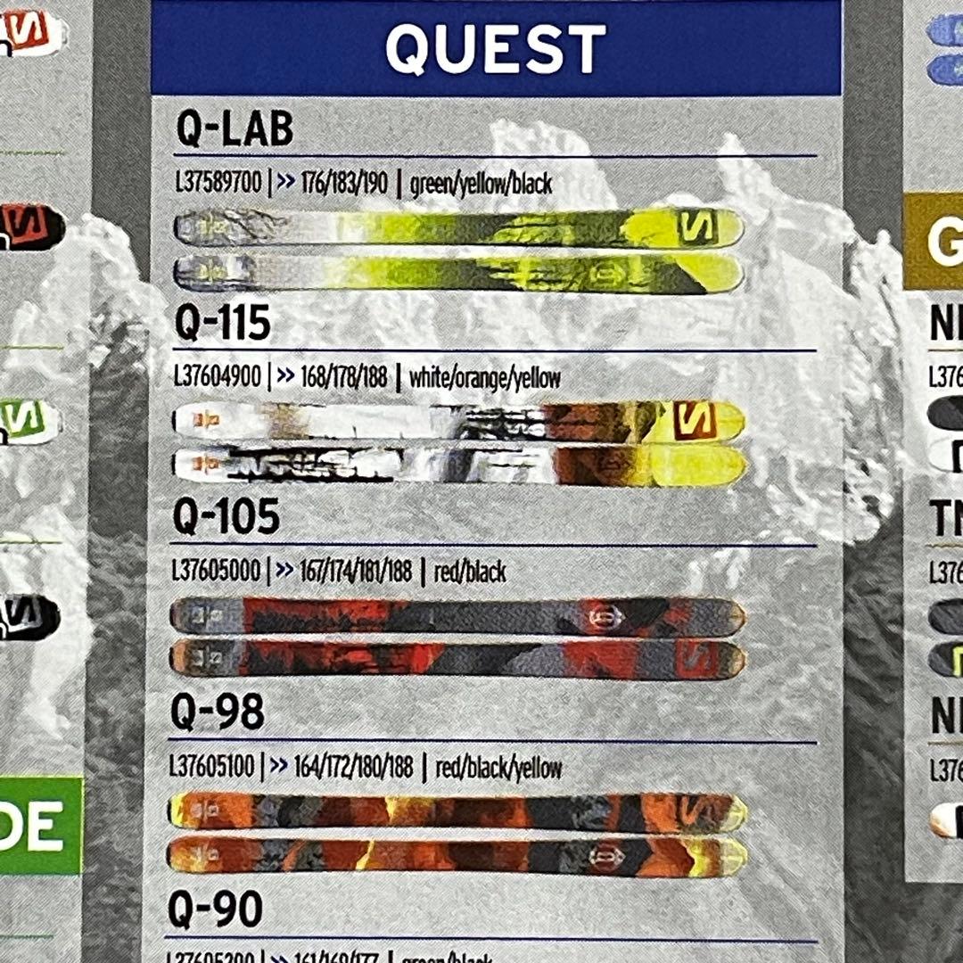 SALOMON サロモン パウダースキーQST-98 180cm ビンディング付