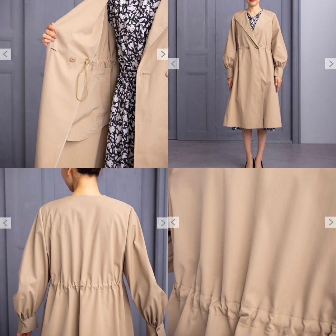 J874 新品未使用 M レリアン 現行タグ ロングコート ブラウン レディース