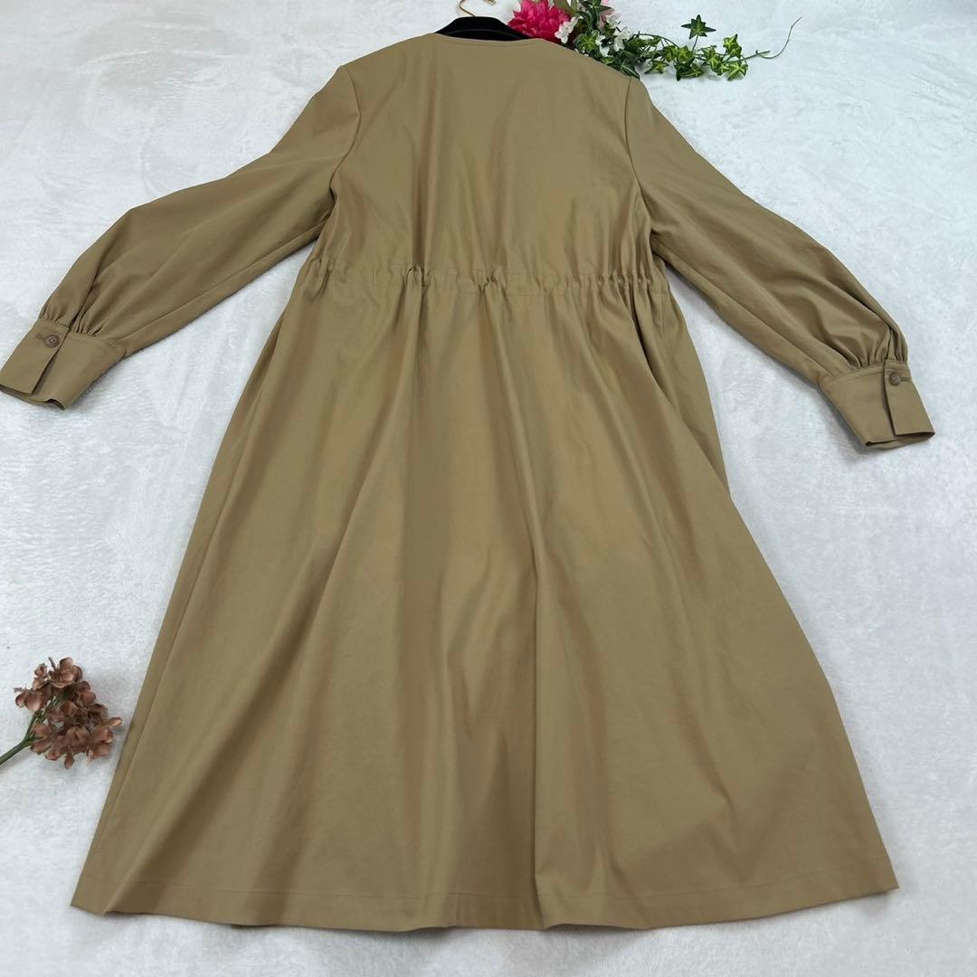 J874 新品未使用 M レリアン 現行タグ ロングコート ブラウン レディース