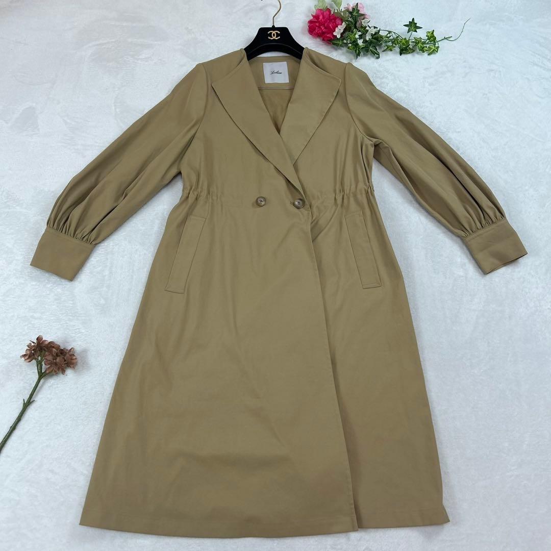 J874 新品未使用 M レリアン 現行タグ ロングコート ブラウン レディース