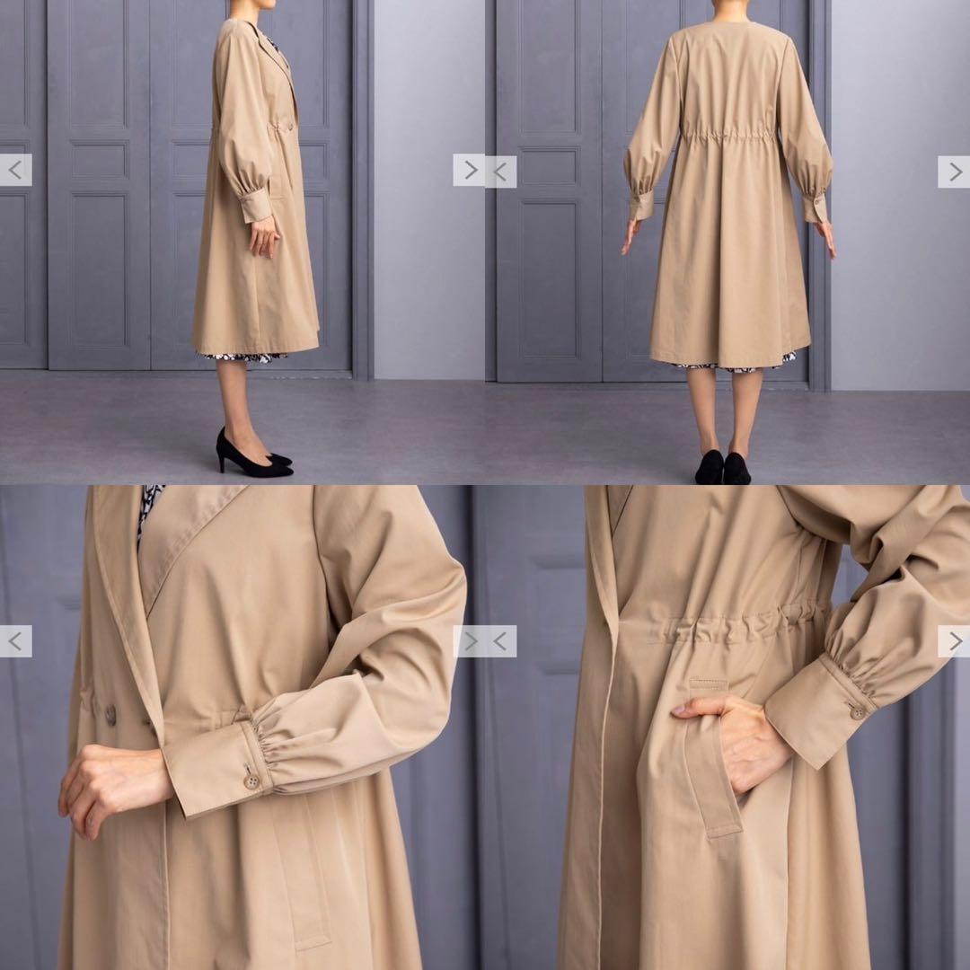 J874 新品未使用 M レリアン 現行タグ ロングコート ブラウン レディース