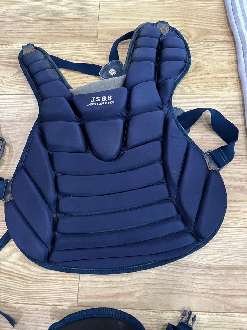 一般軟式野球　JSBB キャッチャー用防具セット ネイビー