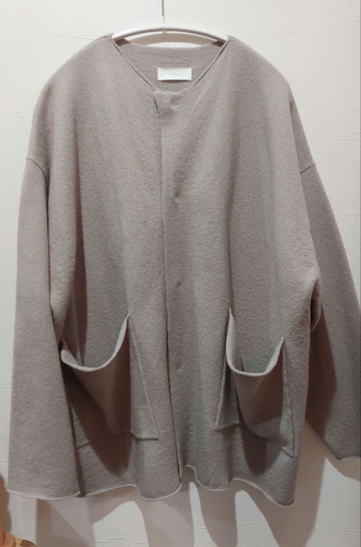 す*の様 かぐれ　ウールノーカラージャケット　グレージュ