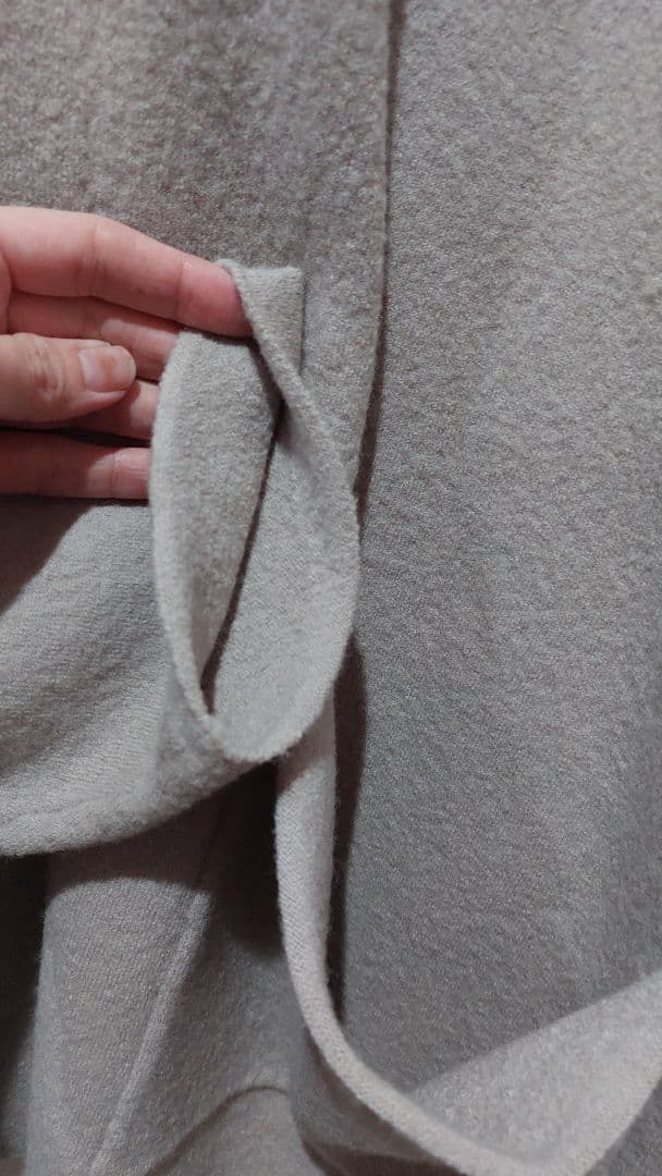 す*の様 かぐれ　ウールノーカラージャケット　グレージュ