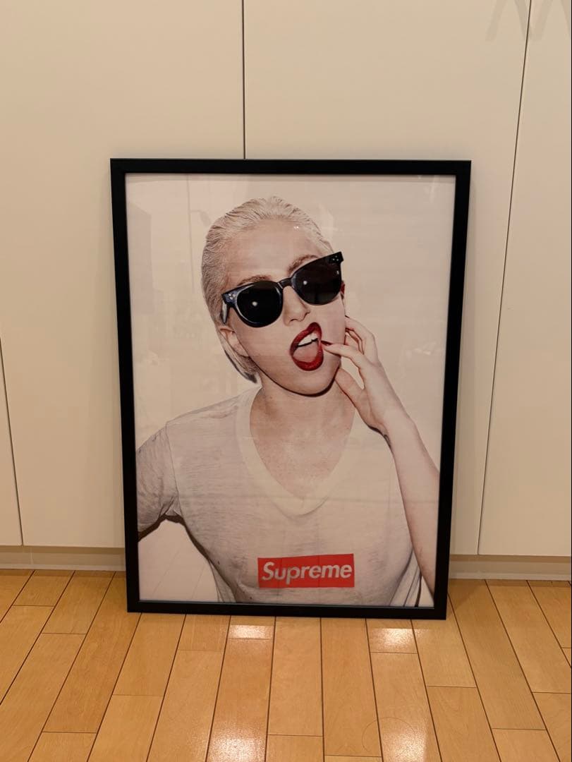 【激レア】Supreme ポスター LADYGAGA レディーガガ 額縁付き